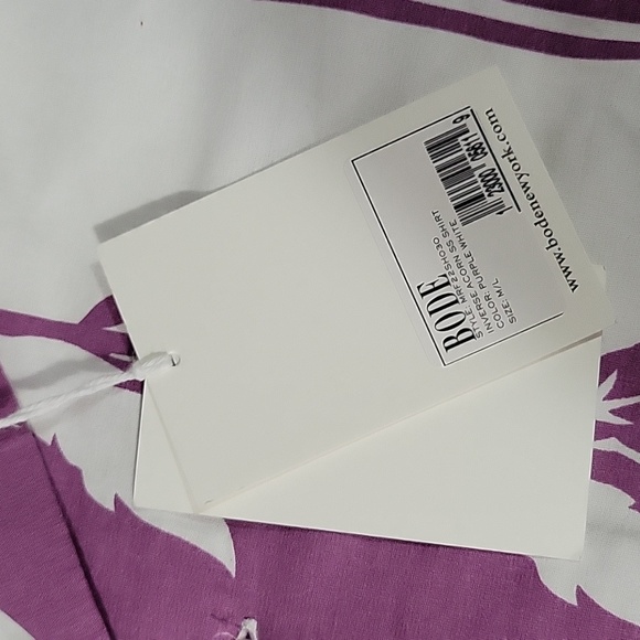 Purple/White Floral "BODE" Shirt - Picture 3 of 3